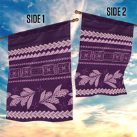 Purple Samoa Siapo Teuila Flowers Garden Flag LT14 - Polynesian Pride