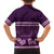 Purple Samoa Siapo Teuila Flowers Kid Hawaiian Shirt