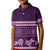 Purple Samoa Siapo Teuila Flowers Kid Polo Shirt