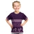 Purple Samoa Siapo Teuila Flowers Kid T Shirt