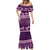 Purple Samoa Siapo Teuila Flowers Mermaid Dress