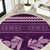 Purple Samoa Siapo Teuila Flowers Round Carpet