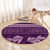 Purple Samoa Siapo Teuila Flowers Round Carpet