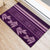 Purple Samoa Siapo Teuila Flowers Rubber Doormat