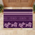 Purple Samoa Siapo Teuila Flowers Rubber Doormat