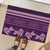 Purple Samoa Siapo Teuila Flowers Rubber Doormat