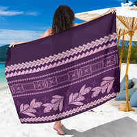 Purple Samoa Siapo Teuila Flowers Sarong LT14 One Size 44 x 66 inches Purple - Polynesian Pride