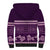 Purple Samoa Siapo Teuila Flowers Sherpa Hoodie