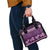 Purple Samoa Siapo Teuila Flowers Shoulder Handbag