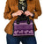 Purple Samoa Siapo Teuila Flowers Shoulder Handbag