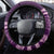 Purple Samoa Siapo Teuila Flowers Steering Wheel Cover