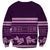 Purple Samoa Siapo Teuila Flowers Sweatshirt