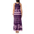 Purple Samoa Siapo Teuila Flowers Tank Maxi Dress