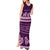 Purple Samoa Siapo Teuila Flowers Tank Maxi Dress