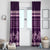 Purple Samoa Siapo Teuila Flowers Window Curtain