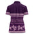 Purple Samoa Siapo Teuila Flowers Women Polo Shirt