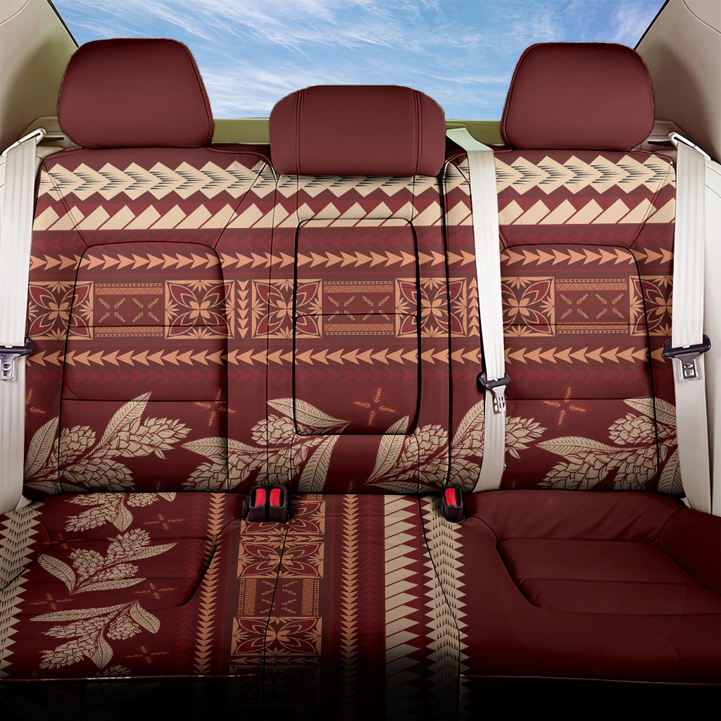 Red Samoa Siapo Teuila Flowers Back Car Seat Cover LT14 One Size Red - Polynesian Pride