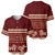 Red Samoa Siapo Teuila Flowers Baseball Jersey