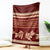 Red Samoa Siapo Teuila Flowers Blanket