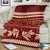 Red Samoa Siapo Teuila Flowers Blanket