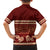 Red Samoa Siapo Teuila Flowers Family Matching Puletasi and Hawaiian Shirt