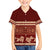 Red Samoa Siapo Teuila Flowers Family Matching Puletasi and Hawaiian Shirt