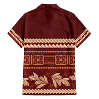 Red Samoa Siapo Teuila Flowers Hawaiian Shirt LT14 - Polynesian Pride