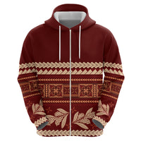 Red Samoa Siapo Teuila Flowers Hoodie LT14 - Polynesian Pride
