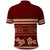 Red Samoa Siapo Teuila Flowers Polo Shirt