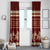 Red Samoa Siapo Teuila Flowers Window Curtain