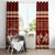 Red Samoa Siapo Teuila Flowers Window Curtain