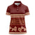 Red Samoa Siapo Teuila Flowers Women Polo Shirt