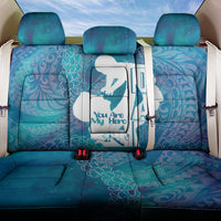 Turquoise Polynesia Father's Day Back Car Seat Cover Dad You Are My Hero LT14 One Size Turquoise - Polynesian Pride