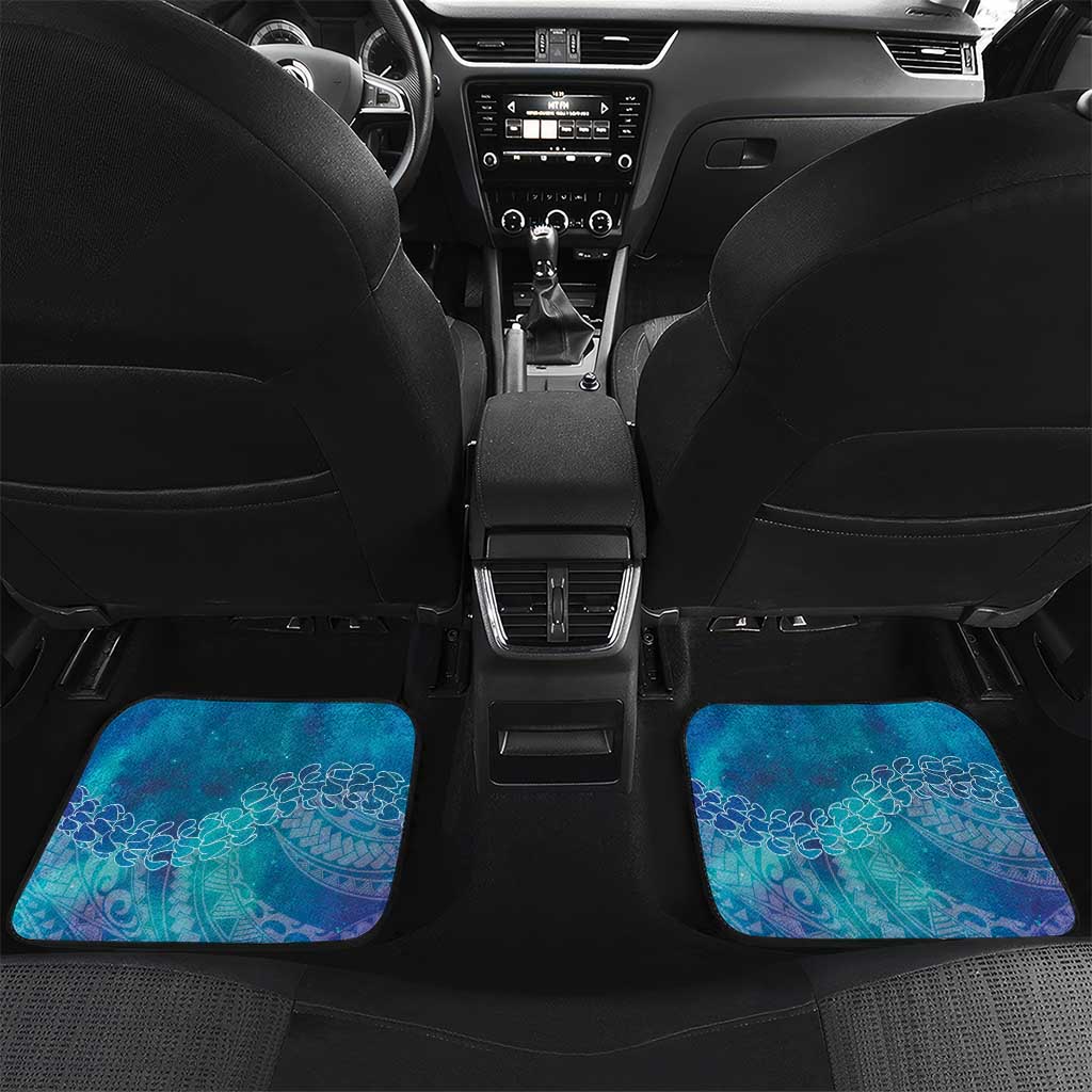 Turquoise Polynesia Father's Day Car Mats Dad You Are My Hero LT14 Set 2pcs - Back Turquoise - Polynesian Pride