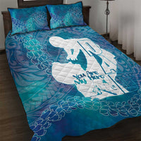 Turquoise Polynesia Father's Day Quilt Bed Set Dad You Are My Hero LT14 Turquoise - Polynesian Pride