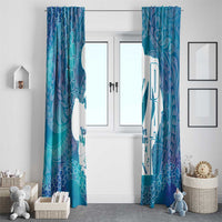 Turquoise Polynesia Father's Day Window Curtain Dad You Are My Hero LT14 - Polynesian Pride