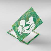 Green Polynesia Father's Day Canvas Wall Art Dad You Are My Hero LT14 With Frame Green - Polynesian Pride