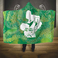 Green Polynesia Father's Day Hooded Blanket Dad You Are My Hero LT14 - Polynesian Pride
