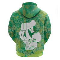 Green Polynesia Father's Day Hoodie Dad You Are My Hero LT14 - Polynesian Pride