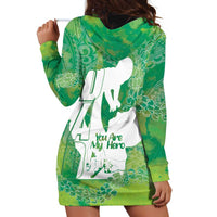 Green Polynesia Father's Day Hoodie Dress Dad You Are My Hero LT14 - Polynesian Pride