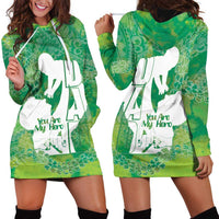 Green Polynesia Father's Day Hoodie Dress Dad You Are My Hero LT14 - Polynesian Pride