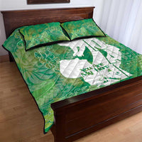 Green Polynesia Father's Day Quilt Bed Set Dad You Are My Hero LT14 - Polynesian Pride