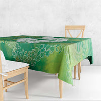 Green Polynesia Father's Day Tablecloth Dad You Are My Hero LT14 - Polynesian Pride