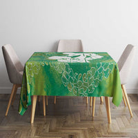Green Polynesia Father's Day Tablecloth Dad You Are My Hero LT14 - Polynesian Pride