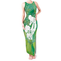 Green Polynesia Father's Day Tank Maxi Dress Dad You Are My Hero LT14 Women Green - Polynesian Pride