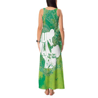 Green Polynesia Father's Day Tank Maxi Dress Dad You Are My Hero LT14 - Polynesian Pride