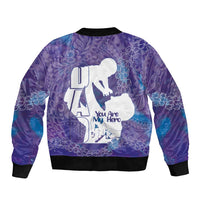 Purple Polynesia Father's Day Bomber Jacket Dad You Are My Hero LT14 - Polynesian Pride