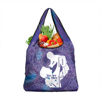 Purple Polynesia Father's Day Grocery Bag Dad You Are My Hero LT14 1-pack One Size Purple - Polynesian Pride