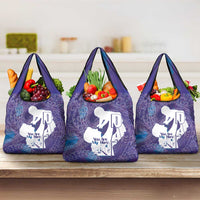 Purple Polynesia Father's Day Grocery Bag Dad You Are My Hero LT14 3-pack One Size Purple - Polynesian Pride