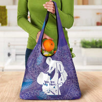 Purple Polynesia Father's Day Grocery Bag Dad You Are My Hero LT14 - Polynesian Pride